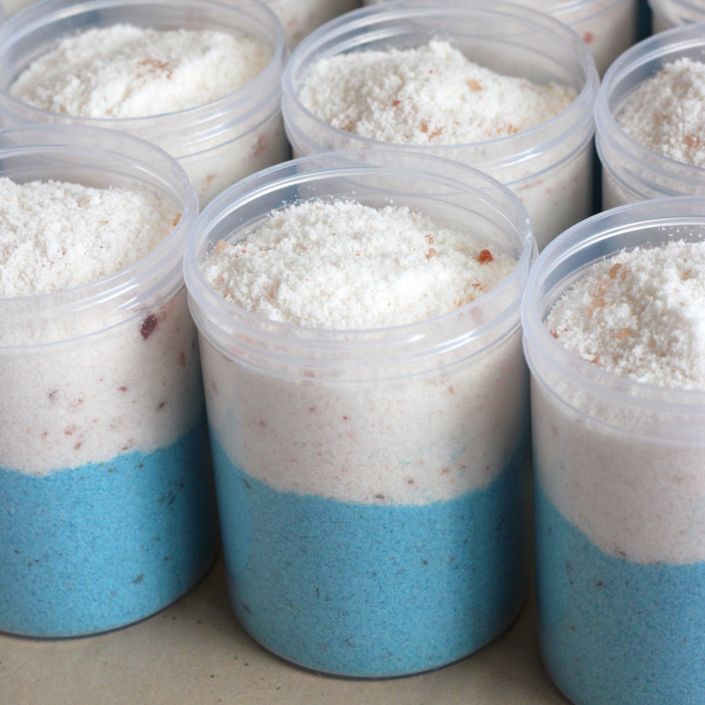 Blue Candy Frappe Milk Bath Bubbling Bath Salts