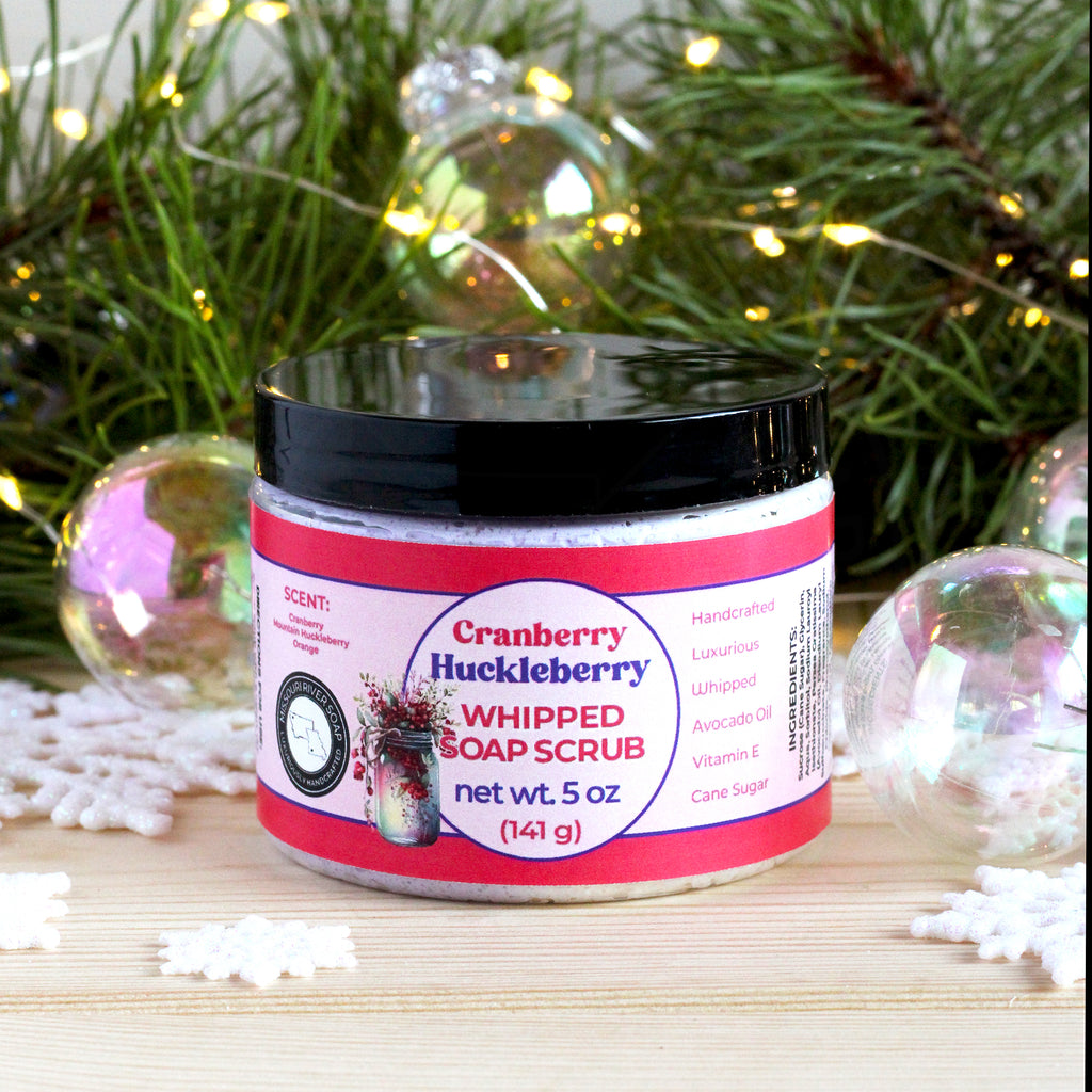 Cranberry Huckleberry Whipped Soap Scrub