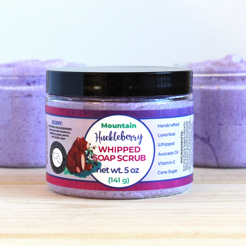 Mountain Huckleberry Whipped Soap Scrub