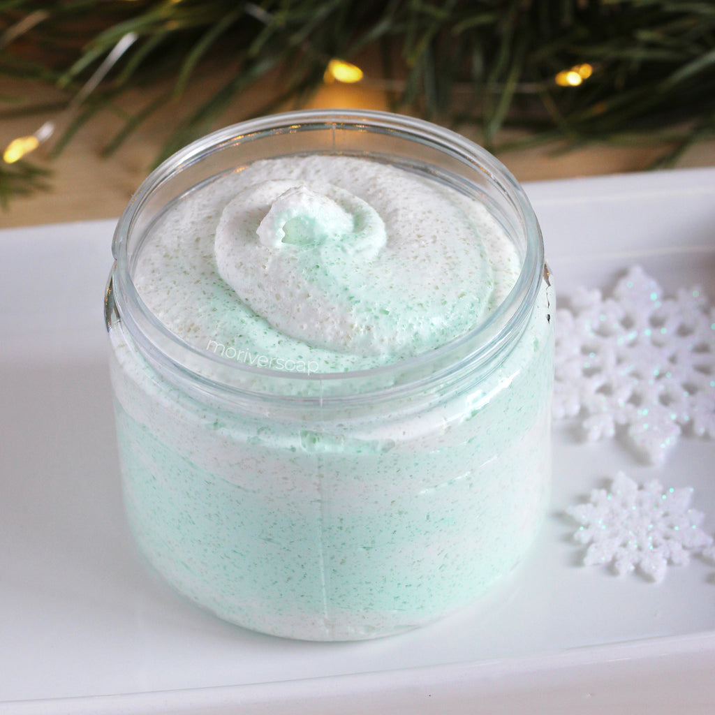 Peppermint Vanilla Whipped Soap Scrub 