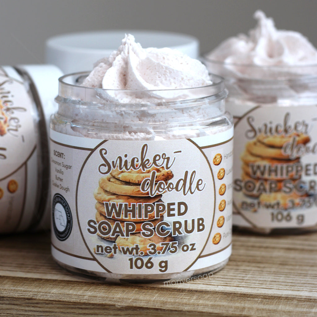 Snickerdoodle Whipped Soap Scrub With Label